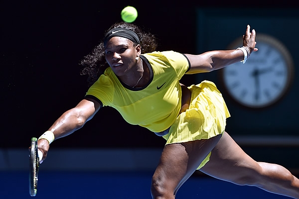 Serena Williams acumuló nueve saques sin contestación.