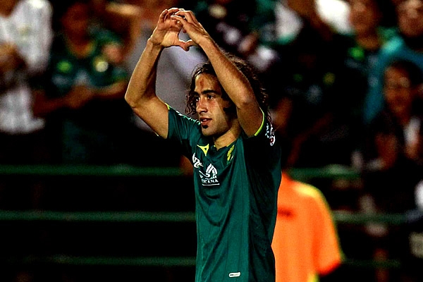 Britos abrió el marcador al minuto 9.