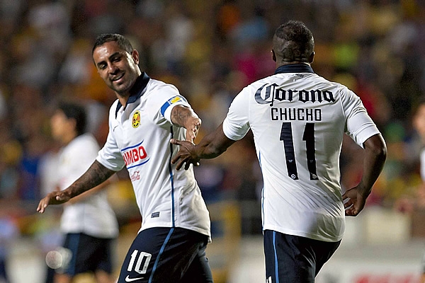 Chucho Benítez, tras anotar.