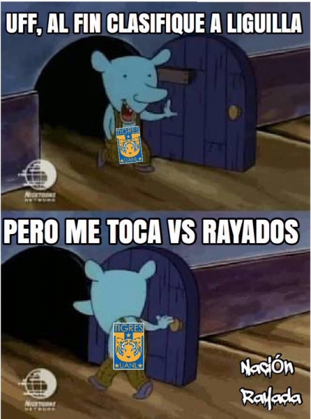 Clásico en Liguilla, Rayados tiene miedo - memes