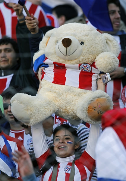 Desde muy temprano llegaron los paraguayos.