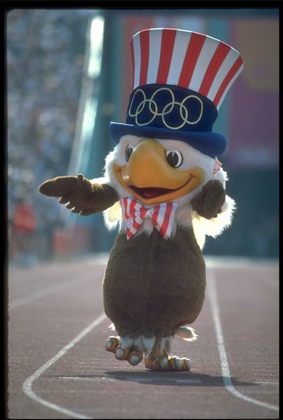 El águila Sam simbolizó Los Ángeles 1984.