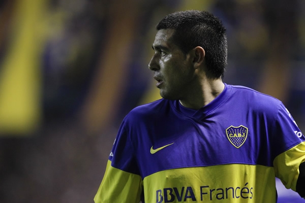 El capitán de Boca, Riquelme.