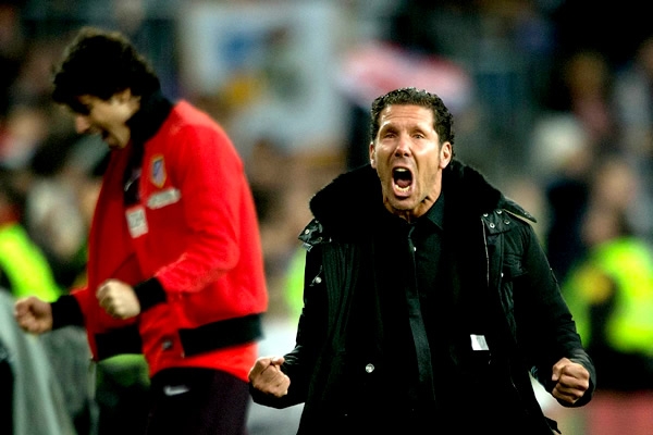 El Cholo es un volcán de emociones con el gol colchonero.