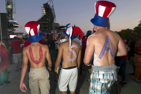 El color en la porra norteamericana.