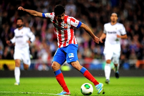 El disparo de Costa que pone el empate.