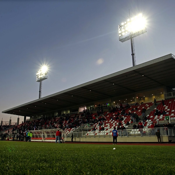 El Estadio La Granja en la ciudad de Curico, Chile.