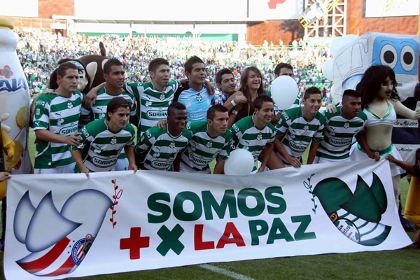 El 11 inicial de Santos Laguna.