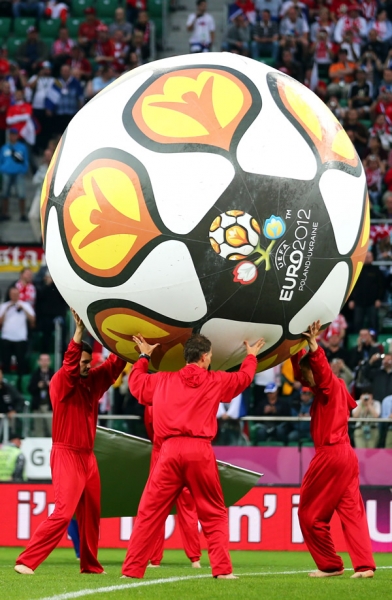 El logo de la Eurocopa 2012 anda por todos lados.