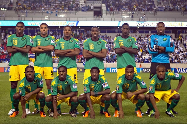 El once inicial de los jamaiquinos.