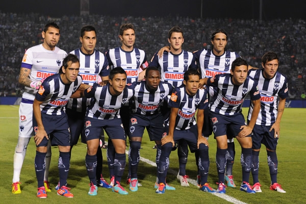 El once inicial de Rayados, en el Tecnológico.