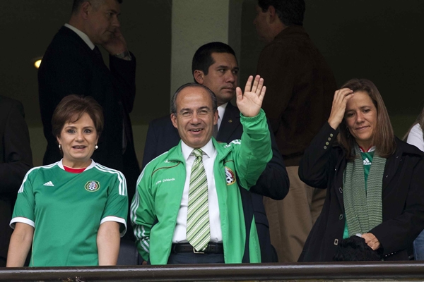 El Presidente de México presente en el estadio