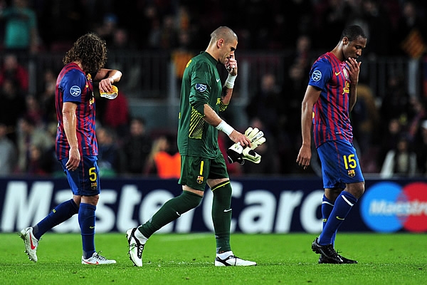 En contraste, barcelona se despide de la Champions.