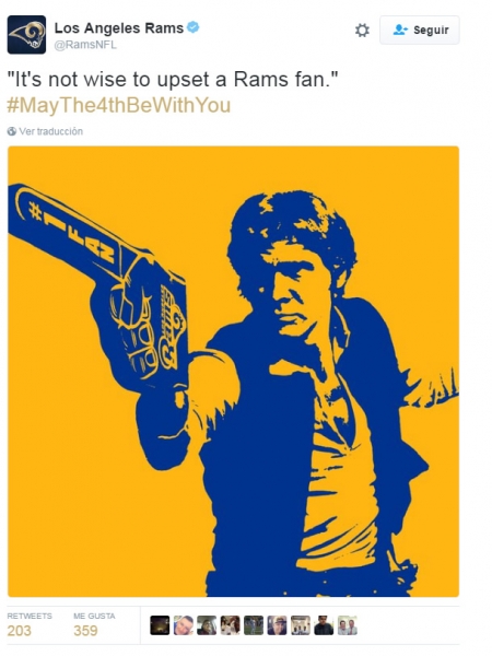 Equipos y ligas celebraron el Star Wars Day.