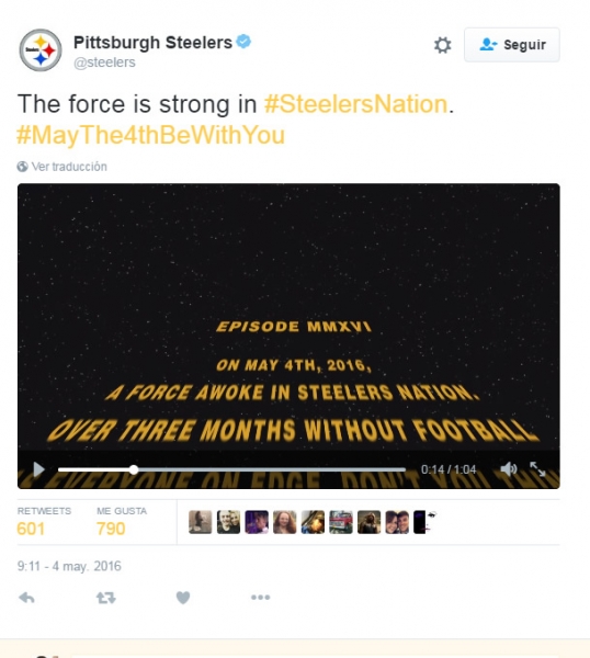 Equipos y ligas celebraron el Star Wars Day.