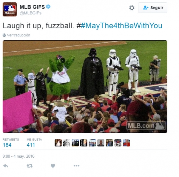 Equipos y ligas celebraron el Star Wars Day.