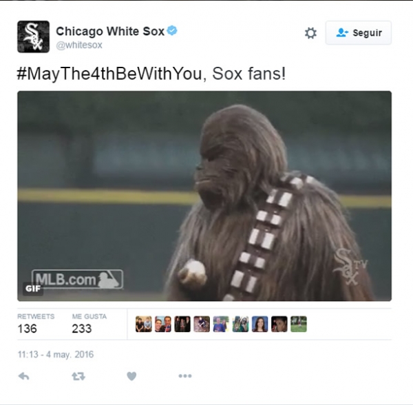 Equipos y ligas celebraron el Star Wars Day.