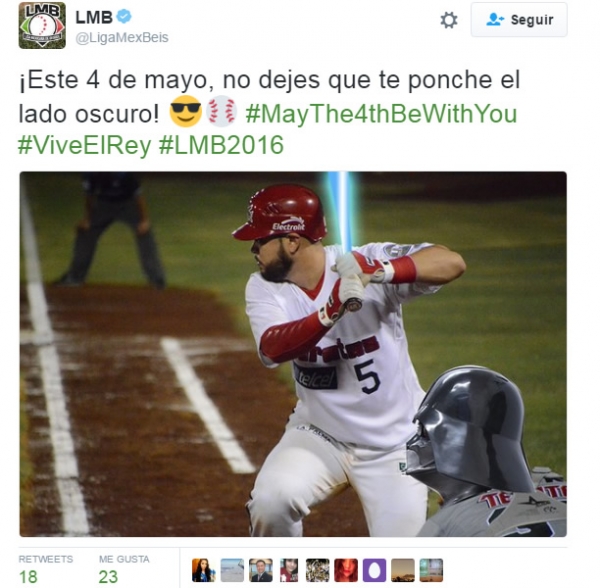 Equipos y ligas celebraron el Star Wars Day.