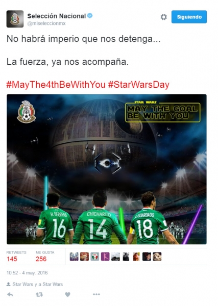 Equipos y ligas celebraron el Star Wars Day.