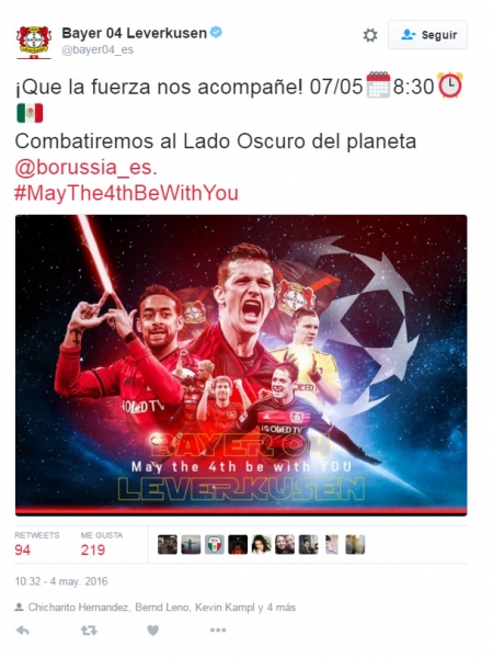 Equipos y ligas celebraron el Star Wars Day.