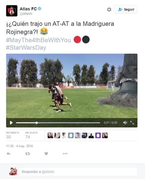 Equipos y ligas celebraron el Star Wars Day.
