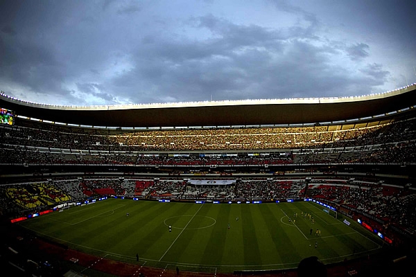 El Estadio Azteca, listo para albergar a la Selección Mexicana.
