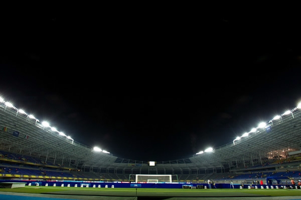 El Estadio Hernán Rámirez fue la sede del juego entre Camerún y México.