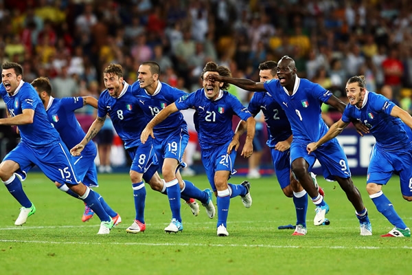 La eufória explotó, itala pasaba a las Semifinales de la Euro.