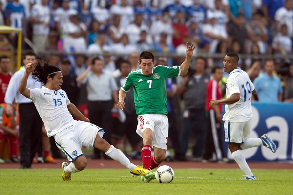 Héctor Herrera entró en la segunda mitad.