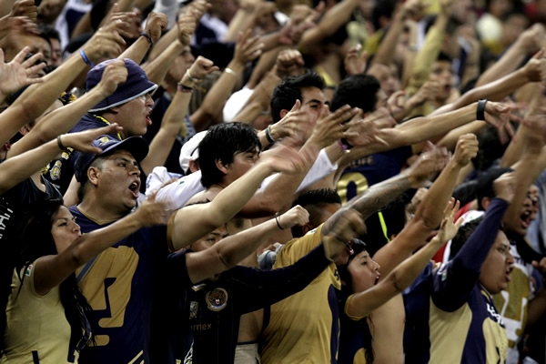 La afición auriazul en el Jalisco