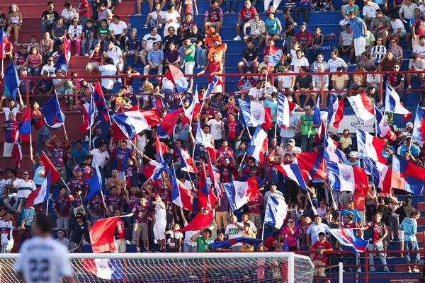 La afición azulgrana del Atlante.