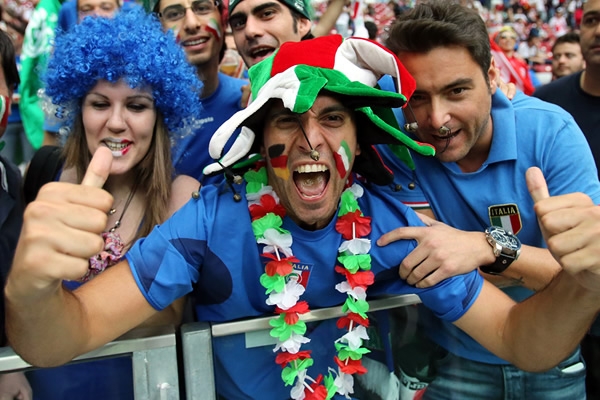 La alegría se desbordó en toda Italia.