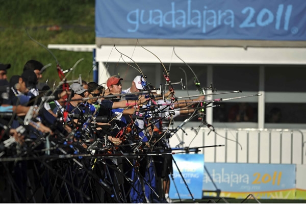 La competencia de tiro con arco abrió acciones.