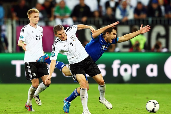 La fuerza alemana se impuso en el terreno de juego.