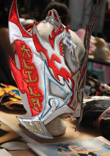 La lucha libre cerca de los fans.