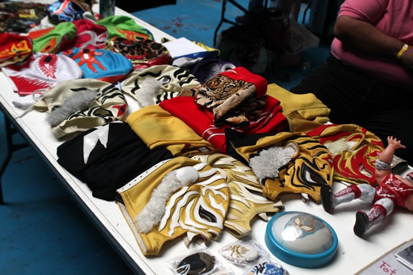 La lucha libre cerca de los fans.