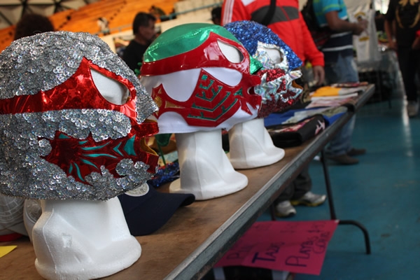 La lucha libre cerca de los fans.