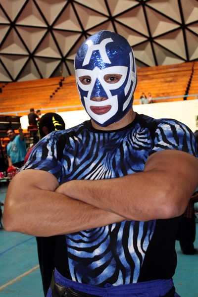 La lucha libre cerca de los fans.