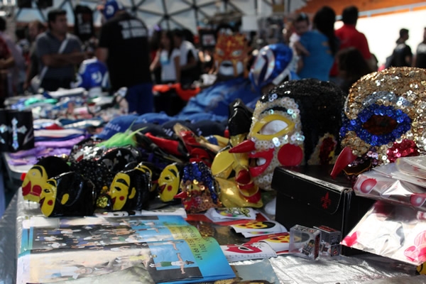 La lucha libre cerca de los fans.