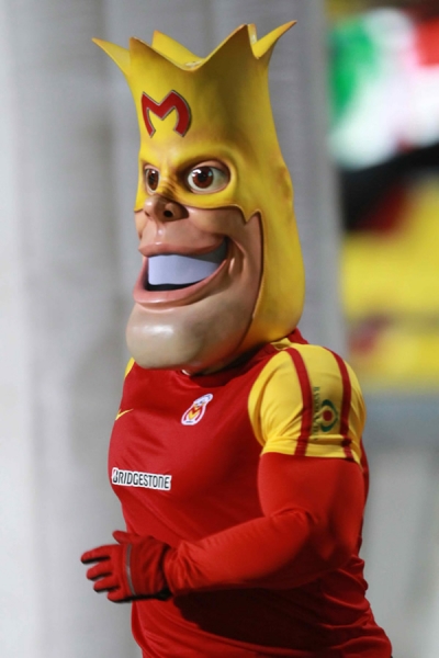 La mascota de los locales, el equipo de Morelia