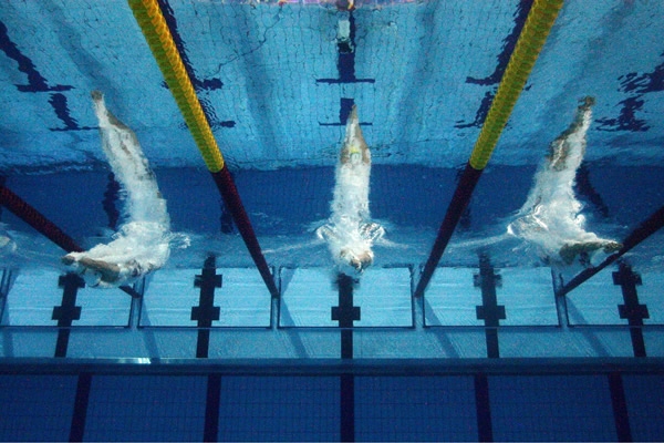 La natación tuvo un día más de actividad.