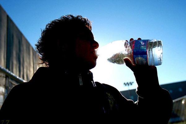 Listo, la visoria había concluido y era momento de hidratarse.