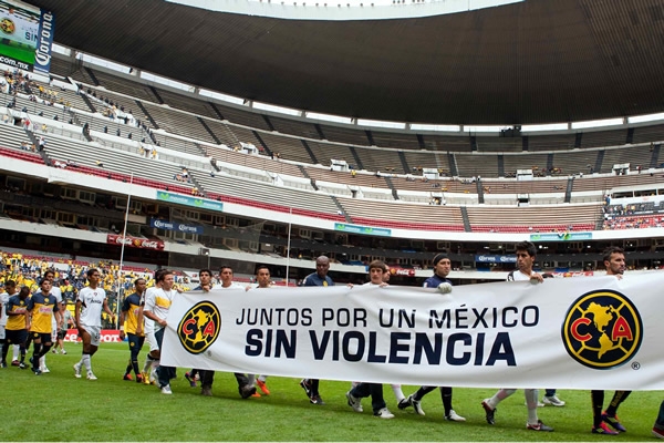Los equipos enviaron un mensaje desde el Estadio Azteca.