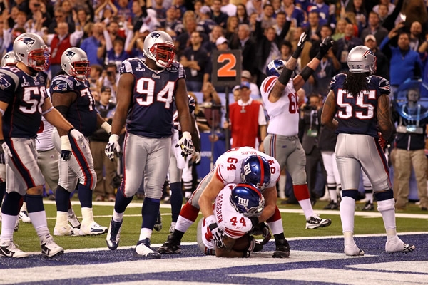 Los Giants festejaron pero aún no tenían la victoria.