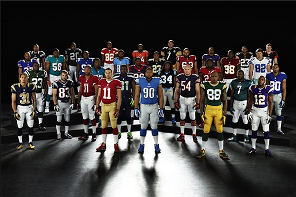 Los nuevos uniformes de la NFL fueron anunciados hoy.