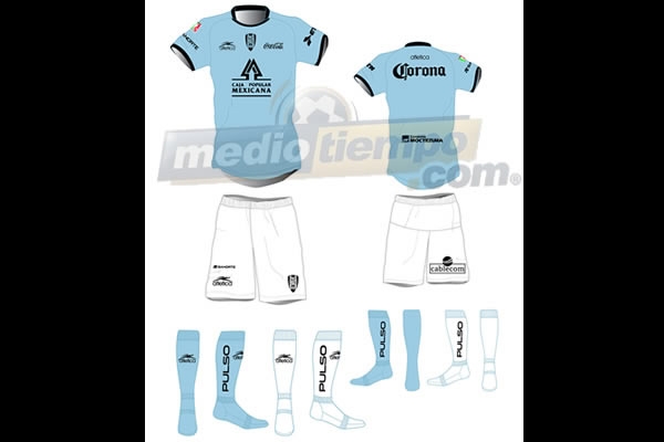 Los uniformes de visitante de los potosinos.