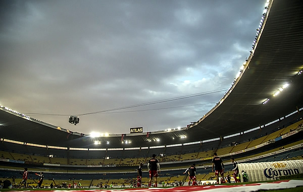 Así luce el Estadio a Jalisco a minutos del silbatazo inicial.