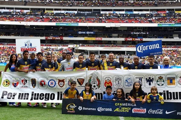 El once titular de las Águilas del América, parta el debut en el A2011.