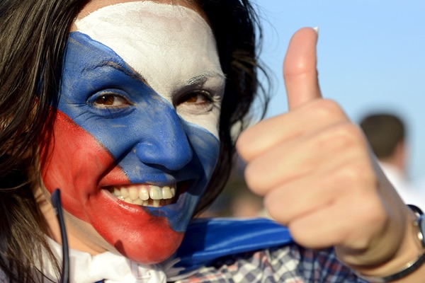 El optimismo reinaba entre la afición rusa previo al inicio del juego.