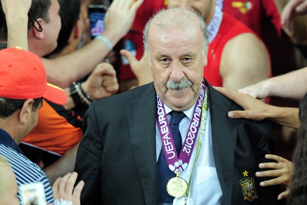 Pese al triunfo, Del Bosque siempre mantiene la ecuanimidad.